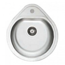 Мойка врезная круглая капля ТМ Cristal 7115 Polish (500х440х180), ТМ Cristal (Кристал)