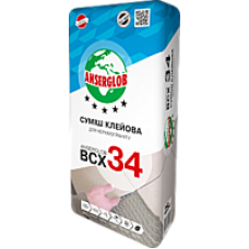 Клей для керамогранита Ансерглоб ВСХ-34 (Anserglob BCX-34), 25 кг